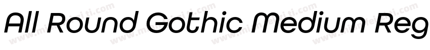 All Round Gothic Medium Regular字体转换